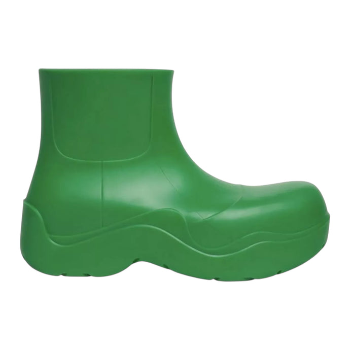 Bottega Veneta Shoes, Green Rubber Puddle Ankle Boots (size 40)