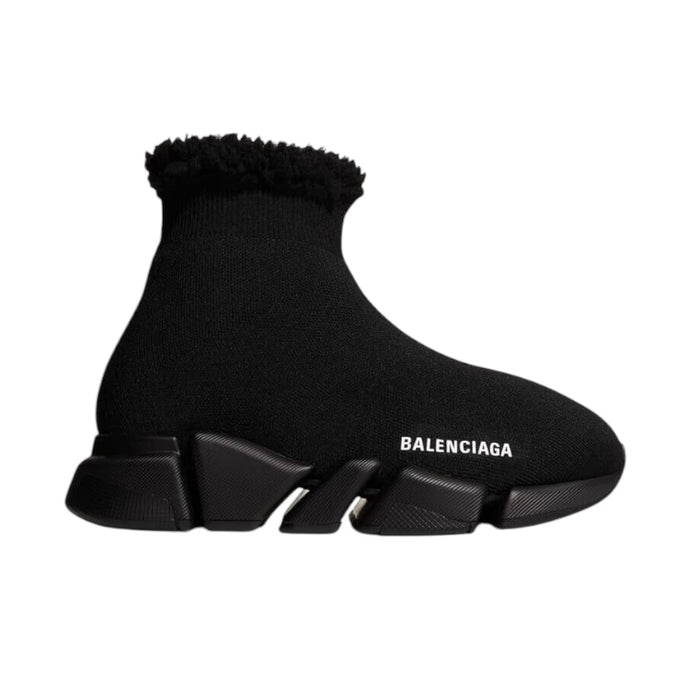 Balenciaga Shoes, Black Technical 3D Knit Speed 2.0 Sneakers (size 36)