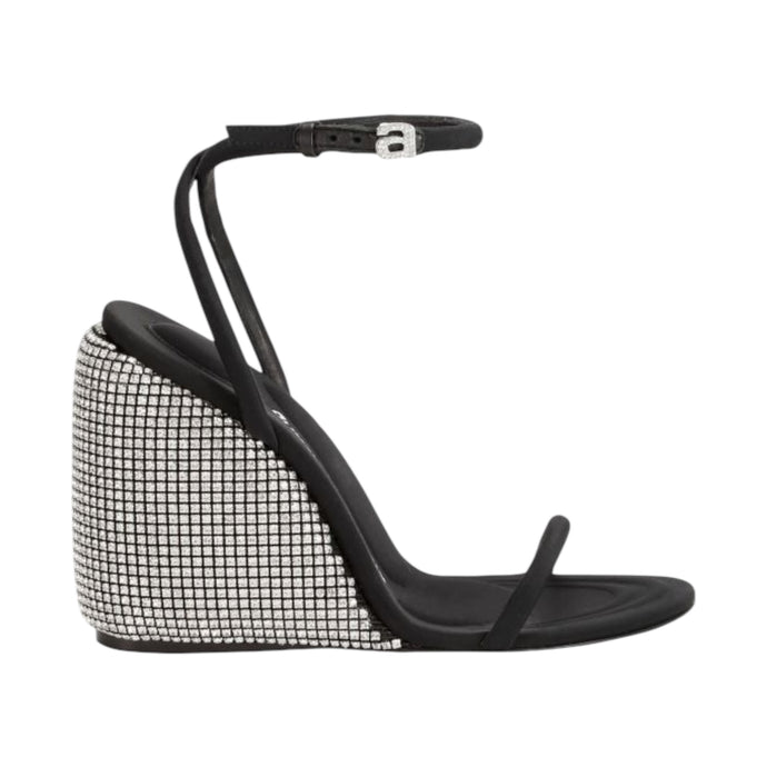 Alexander Wang Shoes, Dahlia Crystal Ankle-Strap Wedge Sandals (size 39.5)