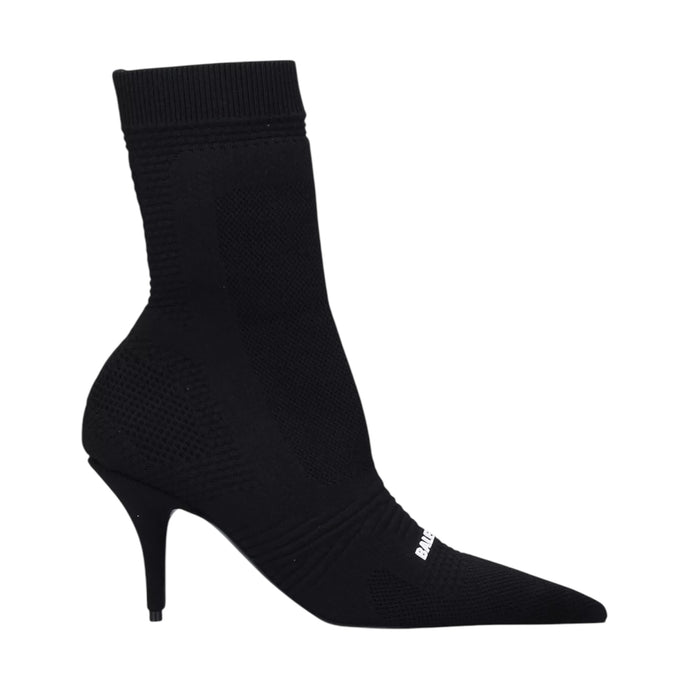 Balenciaga Shoes, Black 2.0 Logo Knit Sock Boots (size 39)
