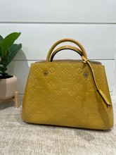 Louis Vuitton Bag, Gold Vernis Patent Leather Monogram Montaigne BB