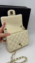 Chanel Bag, 2026 Cream Lambskin Quilted Leather Mini Square Flap Bag