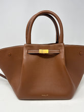 DeMellier Bag, Tan Midi New York Leather Tote Bag