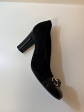 Gucci Shoes, Black Suede Bamboo Horsebit Pumps (size 40)