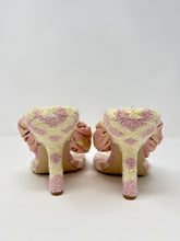Burberry Shoes, Pink & Yellow Fabric Heeled Sandals (size 38)