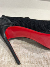 Christian Louboutin Shoes, Black Knit Dovi Dova 100 Ankle Boots (size 40.5)