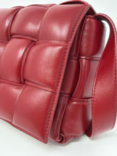 Bottega Veneta Bag, Dark Red Nappa Maxi Intreccio Padded Cassette Crossbody Bag
