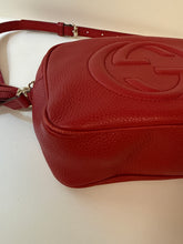 Gucci Bag, Red Pebbled Calfskin Small Soho Disco Bag
