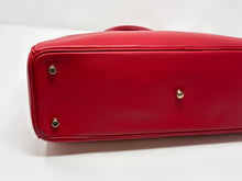 Christian Dior Bag, Red & Pink Calfskin Leather Diorissimo Medium Tote Bag