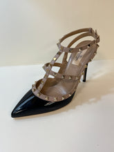 Valentino Shoes, Black & Nude Rockstud Caged Heels (size 40)