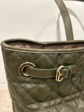 Christian Dior Bag, Olive Coated Canvas Cannage Medium Panarea Tote