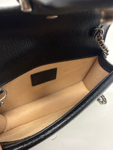 Gucci Bag, Black Pebbled Leather Dionysus Super Mini Chain Bag