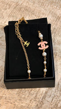 Chanel Pink Enamel CC Short Necklace