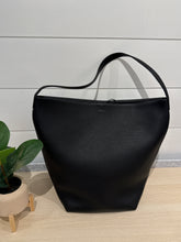 The Row Bag, Black N/S Park Tote Large in Lux Grained Calfksin