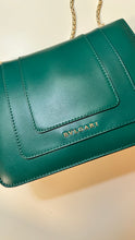 Bvlgari Bag, Emerald Green Calfskin Leather Serpenti Forever Crossbody