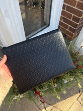 Saint Laurent Bag, Black Leather Logo Clutch