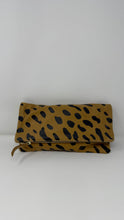 Clare V. Leopard Print Foldover Clutch