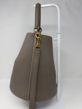 Celine Bag, Grey Supple Grained Calfskin Bucket 16 Bag