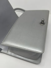 Chanel Bag, 2016 Silver Metallic Caviar Chevron Quilted Medium Boy Flap Bag