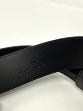Gucci Black GG Leather Belt (size 85)