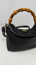Gucci Bag, Black Leather Diana Small Bamboo Shoulder Bag