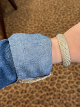 Tiffany & Co. Sterling Silver Somerset Mesh Bangle Bracelet