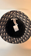 Christian Dior Navy Camouflage Logo Bucket Hat