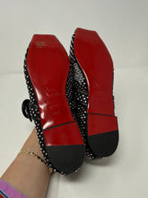 Christian Louboutin Shoes, Black Mamastrapitina Embellished Mesh Ballet Flats (size 39.5)