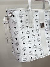 MCM Bag, White Leather Reversible Liz Medium Tote