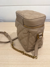 Saint Laurent Bag, Dark Beige Grain de Poudre Quilted 80's Vanity Bag