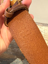 Gucci Brown Leather GG Gold Belt (size 100)