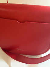 3.1 Phillip Lim Bag, Red Grained Leather Pashli Saddle Bag