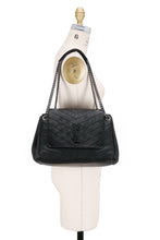 Saint Laurent Bag, Black Lambskin Chevron Monogram Medium Nolita Shoulder Bag
