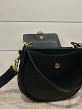 Chloé Bag, Black Calfskin & Suede Large Tess Crossbody Bag