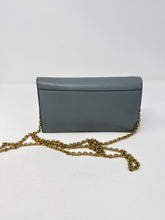 Christian Dior Bag, Blue Calfskin Saddle Chain Pouch