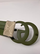 Gucci Green GG Canvas Belt (size 85)
