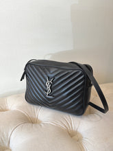Saint Laurent Bag, Black Calfskin Matelasse Monogram Lou Camera Bag