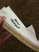 Saint Laurent Shoes, Ivory Canvas Espadrilles (size 39.5)