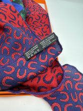 Hermès À Cheval sur mon Carré Cashmere and Silk Shawl 140