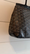 Goyard Bag, Black Goyardine Canvas Bellechasse PM Tote