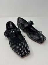 Christian Louboutin Shoes, Black Mamastrapitina Embellished Mesh Ballet Flats (size 39.5)