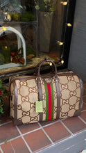 Gucci Bag, Monogram Jumbo GG Textured Dollar Web Large Duffle Bag