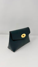Mulberry Green Leather Darley Cosmetic Pouch
