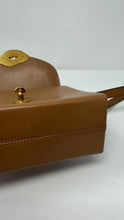 Mulberry Sable High Gloss Leather Small Lana Top Handle