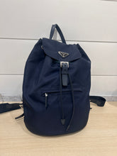 Prada Bag, Navy Nylon Logo Backpack Bag