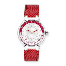 Louis Vuitton Bag, Red & White Tambour GMT Watch
