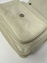 Saint Laurent Bag, Ivory Crinkled Calfskin Matelasse Monogram Baby Niki Chain Satchel