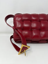 Bottega Veneta Bag, Dark Red Nappa Maxi Intreccio Padded Cassette Crossbody Bag