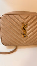 Saint Laurent Bag, Dark Beige Quilted Leather Lou Medium YSL Camera Bag