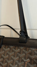Goyard Bag, Black Goyardine Canvas Bellechasse PM Tote